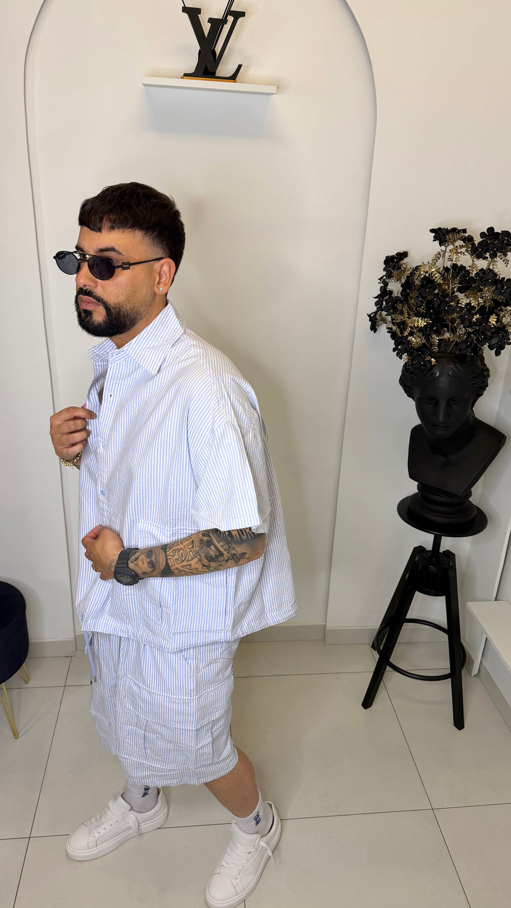 Coordinato a righe leggero