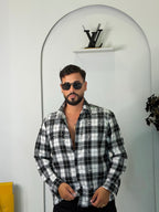 Camicia Boxy Fit Acid Wash