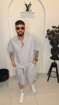 Coordinato a righe leggero