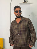 Camicia Oversize a Quadri Retro Check