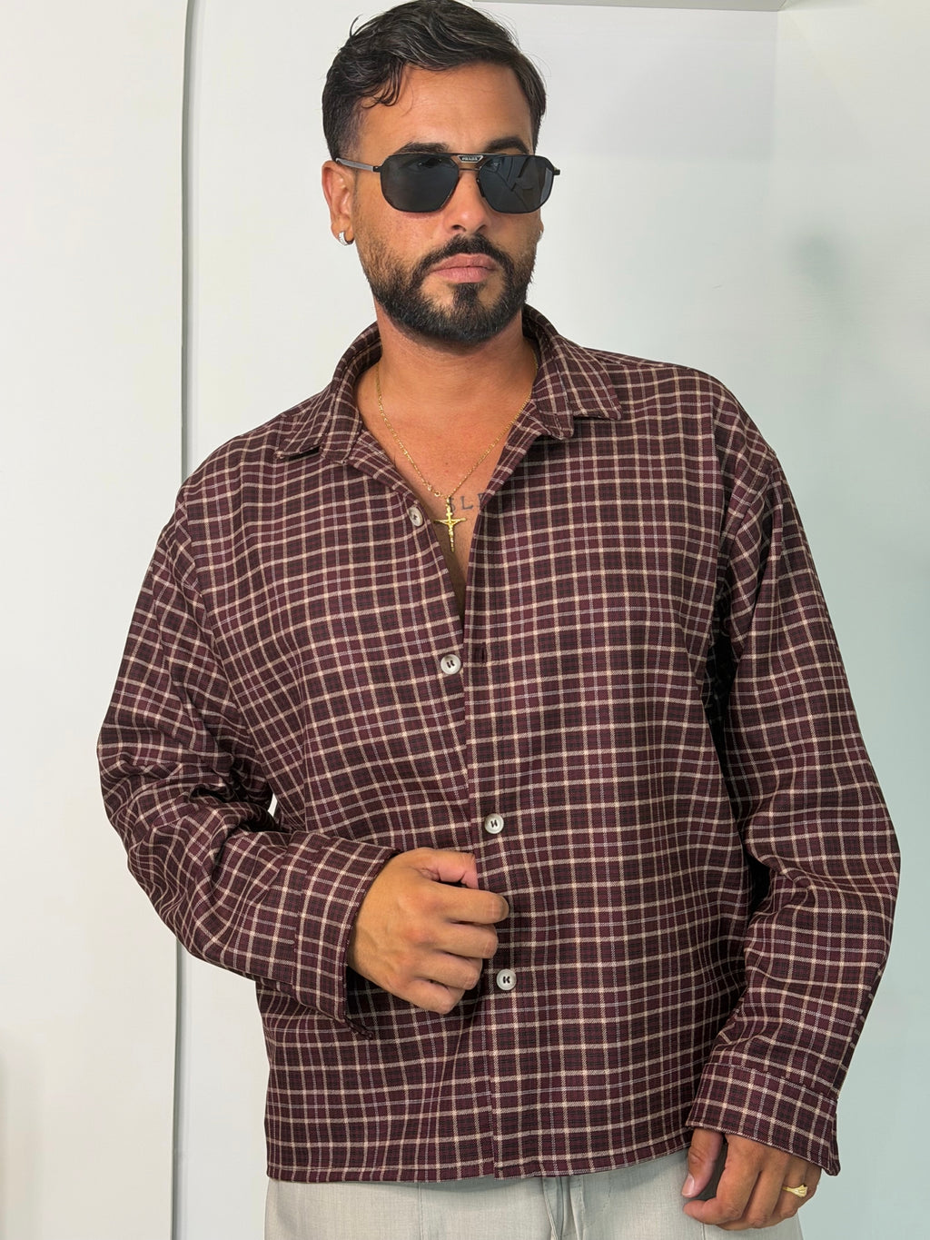 Camicia Oversize a Quadri "Retro Check"