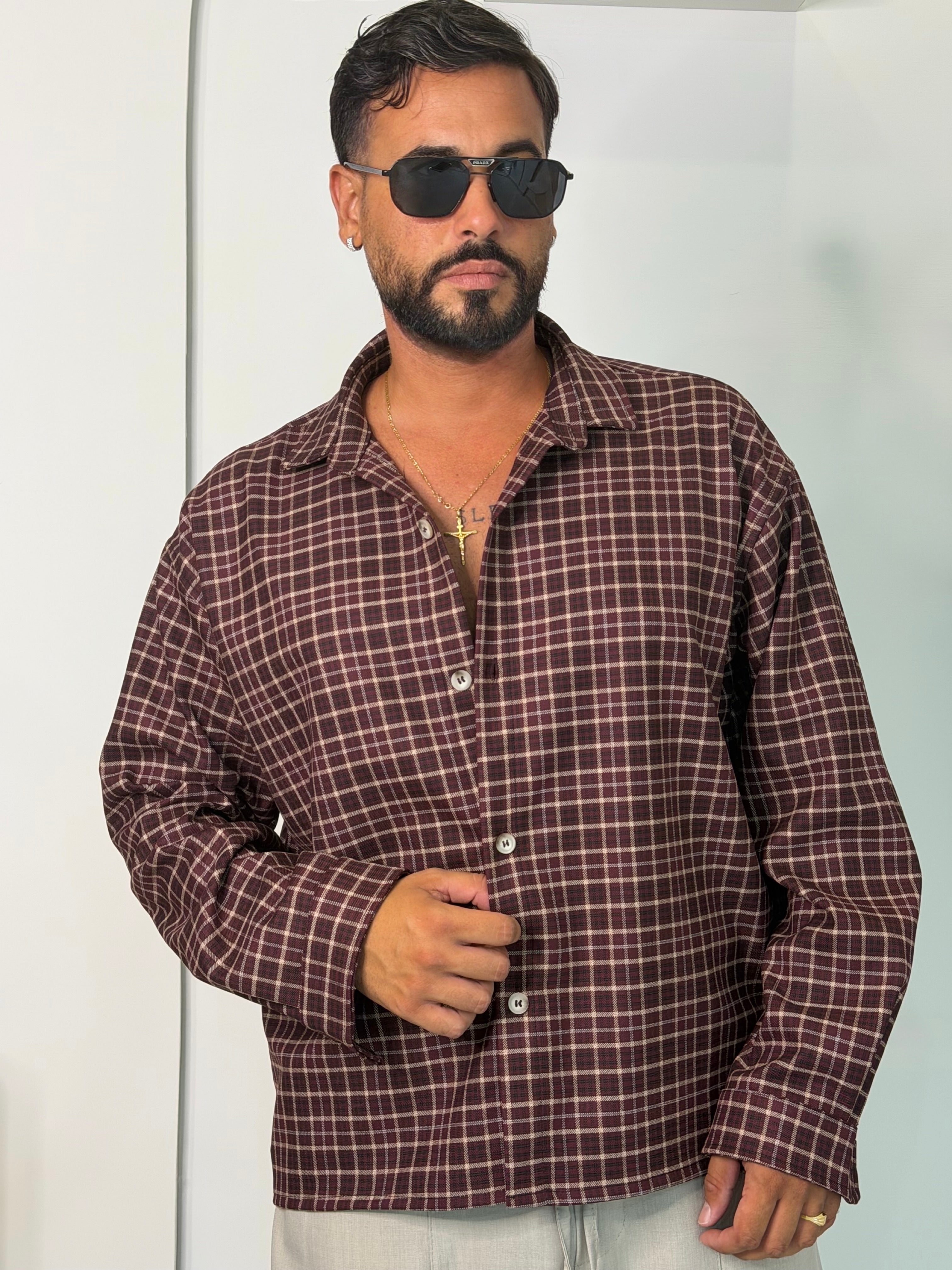 Camicia Oversize a Quadri "Retro Check"