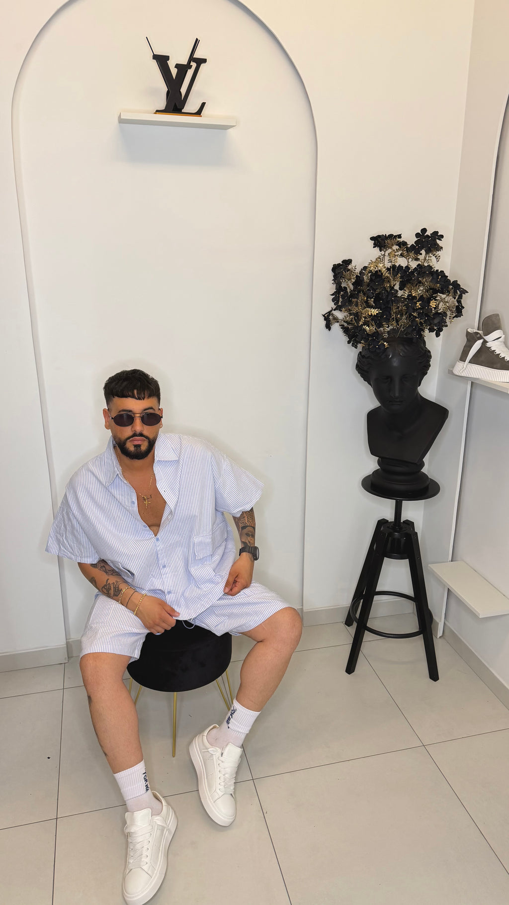 Coordinato a righe leggero