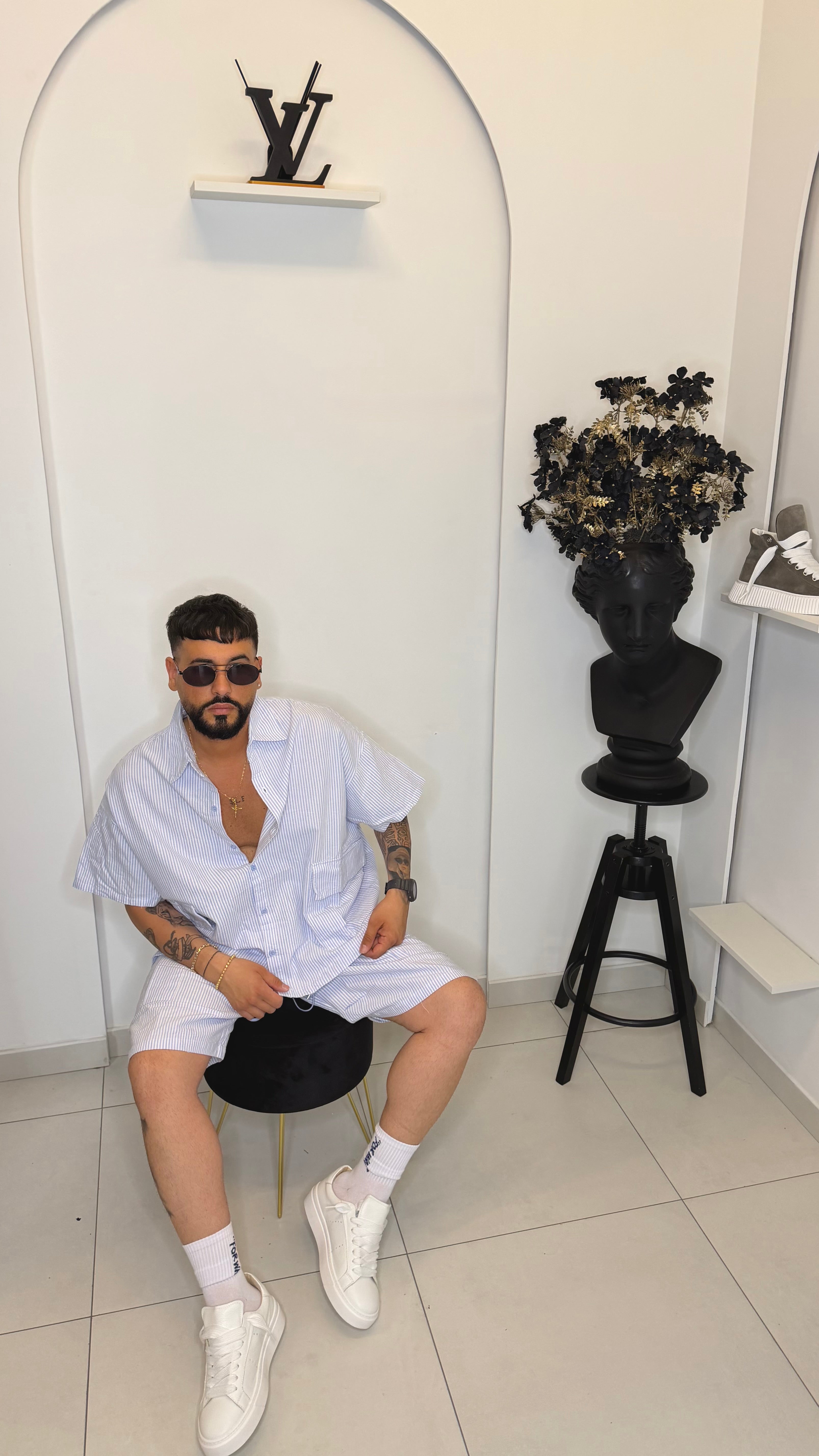 Coordinato a righe leggero