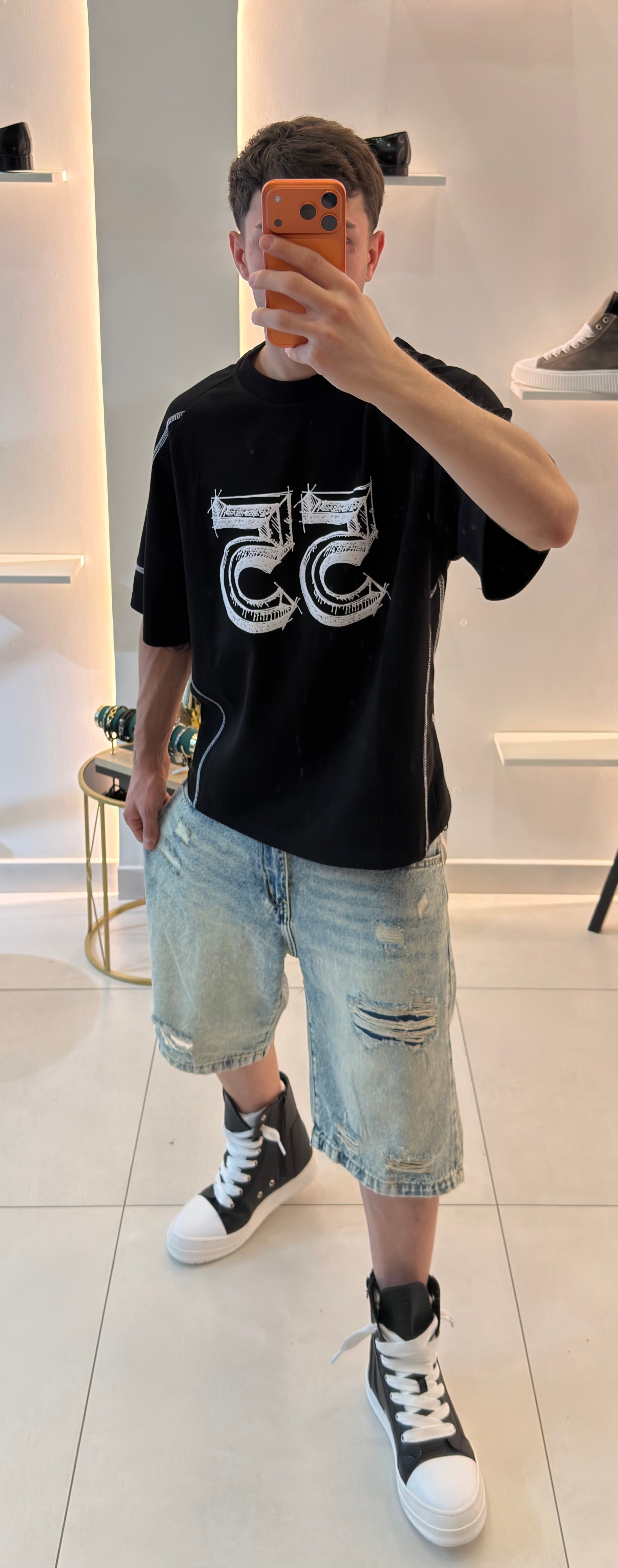 Bermuda jeans regular fit